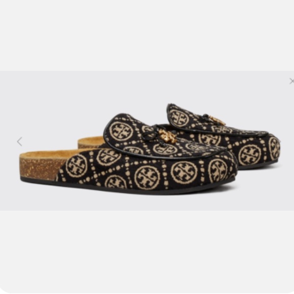 Tory Burch Shoes - New Tory Burch monogram mules with charm